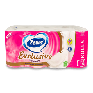 Папір туалетний Zewa Exclusive Ultra Soft 4-шаровий (16шт)