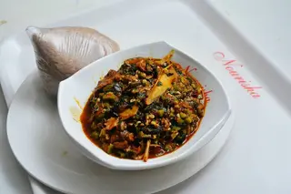 Okro Soup And Semo