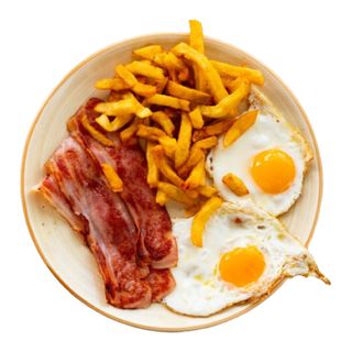 Panceta Con Patatas Y Huevo