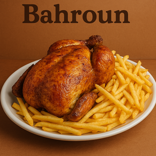 Un Poulet Rôti avec Frites 