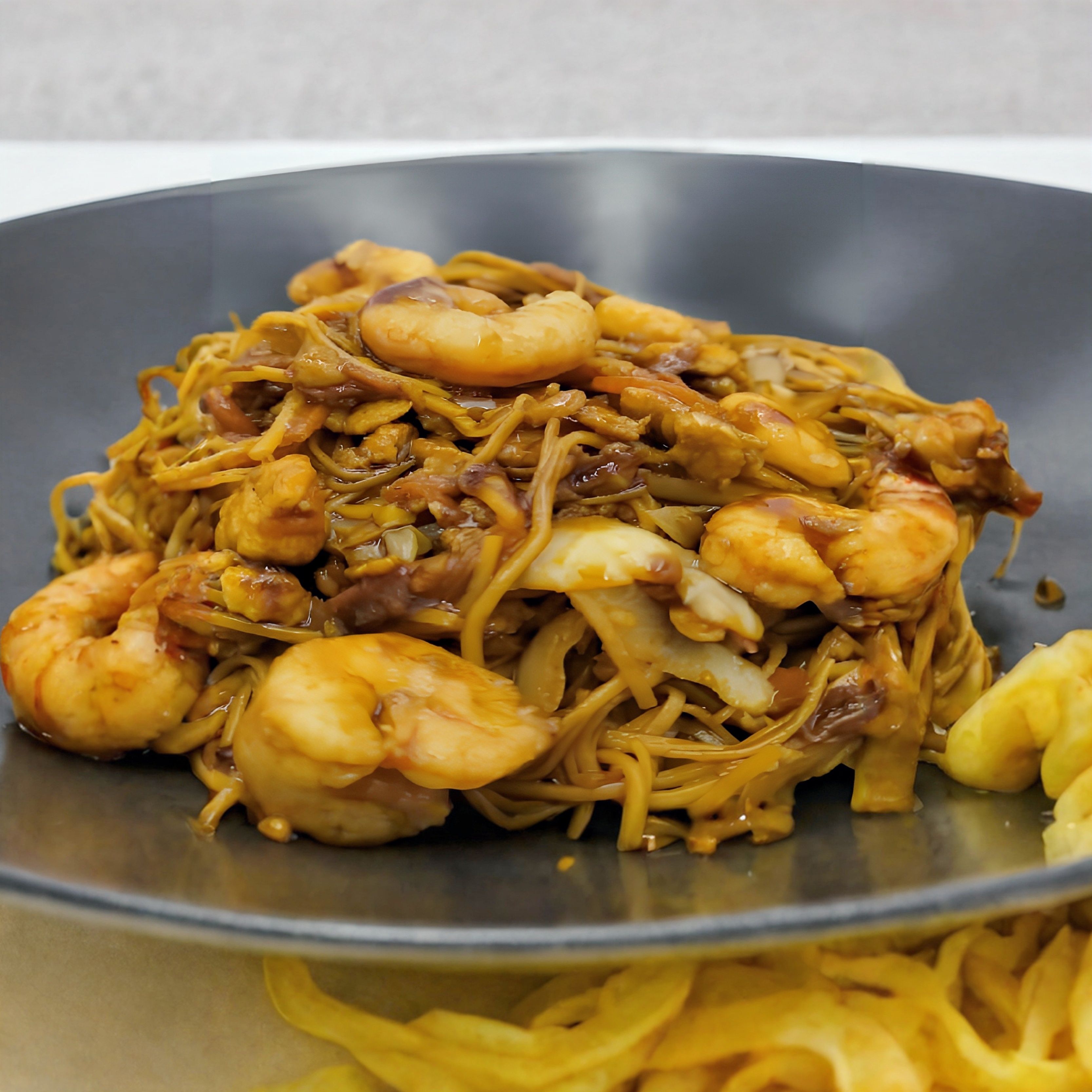Fideos con Gambas
