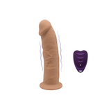 Pene Silicona Natural Vibrador Recargable  Silexd 7" Control Remoto
