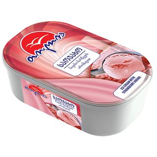 ნაყინი საოჯახო 0.5 კგ მარწყვის არომატით