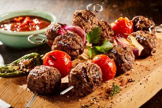 Brochettes De Viande Hachée