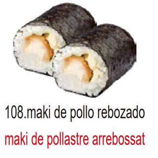 108. Maki De Pollo Rebozado (8 Pza.)