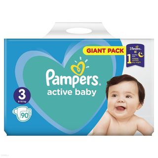 Pampers active baby 3, 90 pieluszek. 