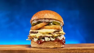 Triple jalapeno smash burger