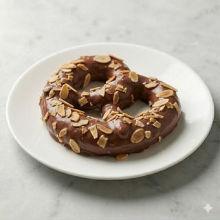 Bretzel de xocolata i ametlla