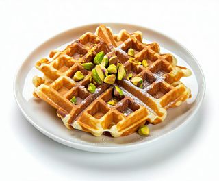 Waffle Galak e pistacchio