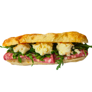Focaccia salami