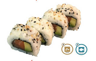 Roll De Salmón Y Aguacate (4 Uds.)