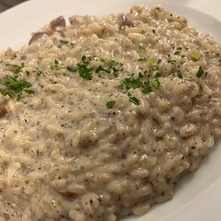 Risotto ai porcini con crema tartufata