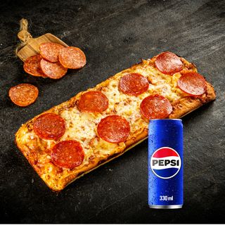 Pocket Pizza Pepperoni Feast + Pepsi