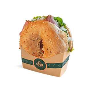 Bajgiel z pastrami