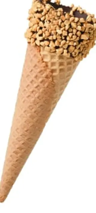 Cono con cioccolato e granella