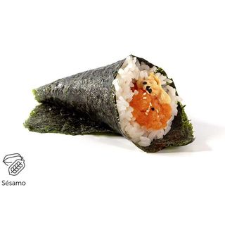 133-Temaki spicy salmon
