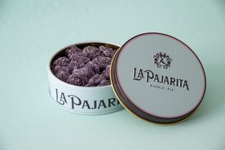 Violetas Lata Metal Formato Caviar