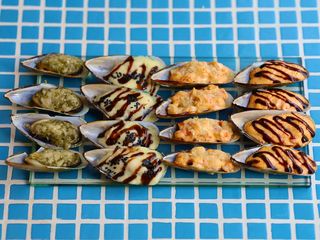 Сет запечених мідій