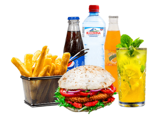 Meniu burger cu snitel