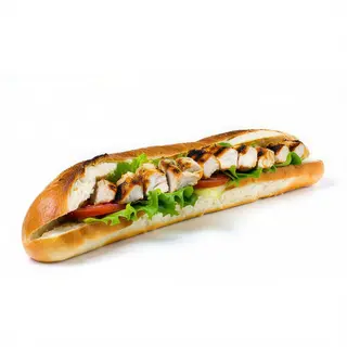 Bocadillo De Especial De Pollo Pan Pitufo