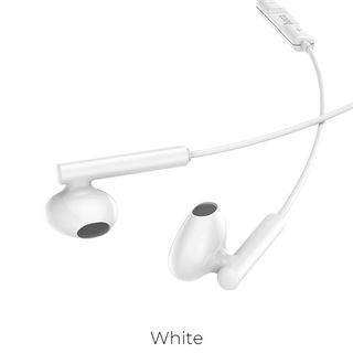 M64 Melodious wire control earphones with mic, white 