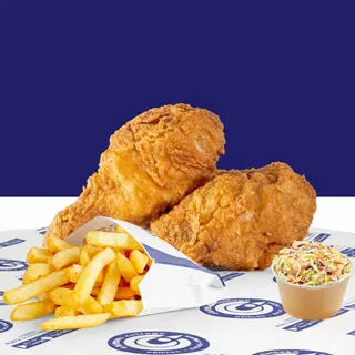 2 Pc+Fries + Coleslaw