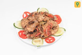 1/2 Poulet Sauté aux Légumes + RIz