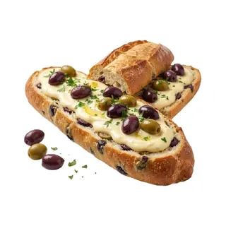 Pan Con Aceitunas Y Alioli