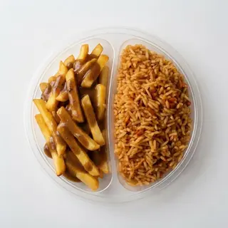 1/2 Chips 1/2 Pilau