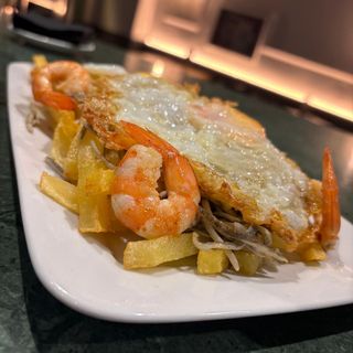 Huevos Rotos con Jamon