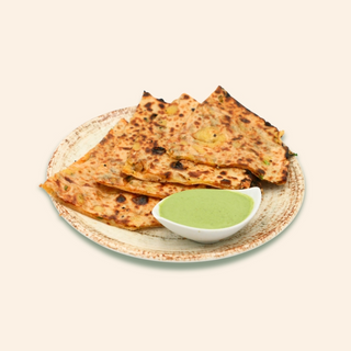 Aloo paratha (60gr) + Chutney