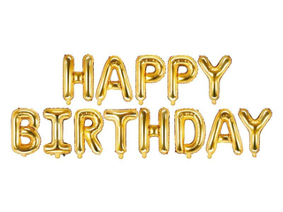 Set Baloane Litere Happy Birthday Aurii
