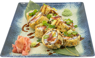 Crispy salmon tuna