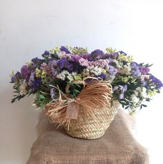 Capazo Campestre de Siempre Vivas