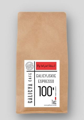 Galicyjskie Espresso 100' kawa ziarnista (naturalna) 500g