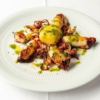 Chipirones de anzuelo a la parrilla 