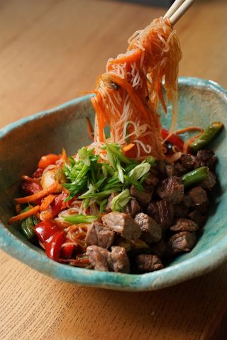 Фунчоза з яловичиною