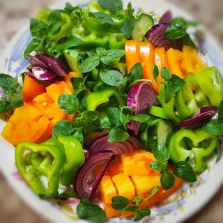 закуска из свежих овощей