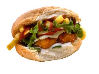 Бургер хрупкаво пиле (450г)