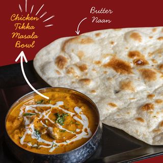Chicken Tikka Masala & Naan Bowl