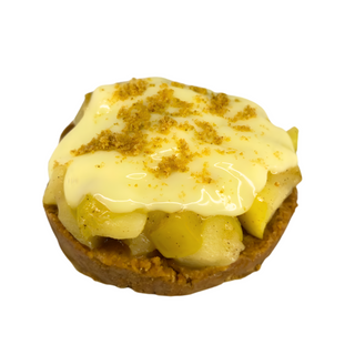 Crumble cu mere si budinca