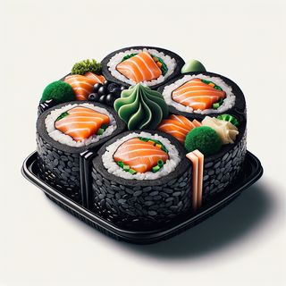 81A .-Rollito Shake Con Arroz Negro 8 pzs.