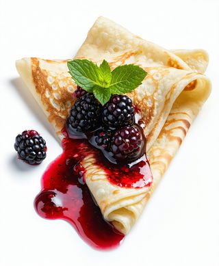 Crêpe con confettura artigianale alle more