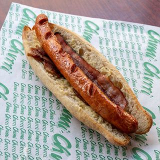 Frankfurt de bacon y queso	