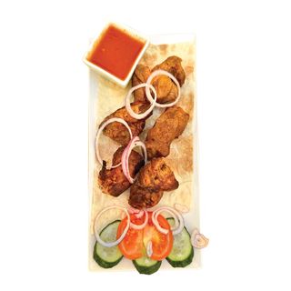 BROCHETAS DEL CUELLO DE CERDO,350 gr