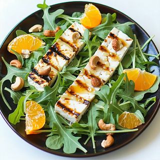 Salatã cu halloumi la grãtar