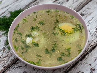 /Бульйон курячий з яйцем та філе (300g)