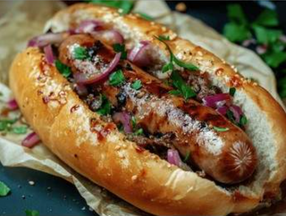 Sandwich saucisses de foie