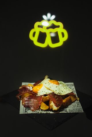 Huevos Rotos Con Jamón