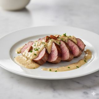 Solomillo Con Salsa De Almendras